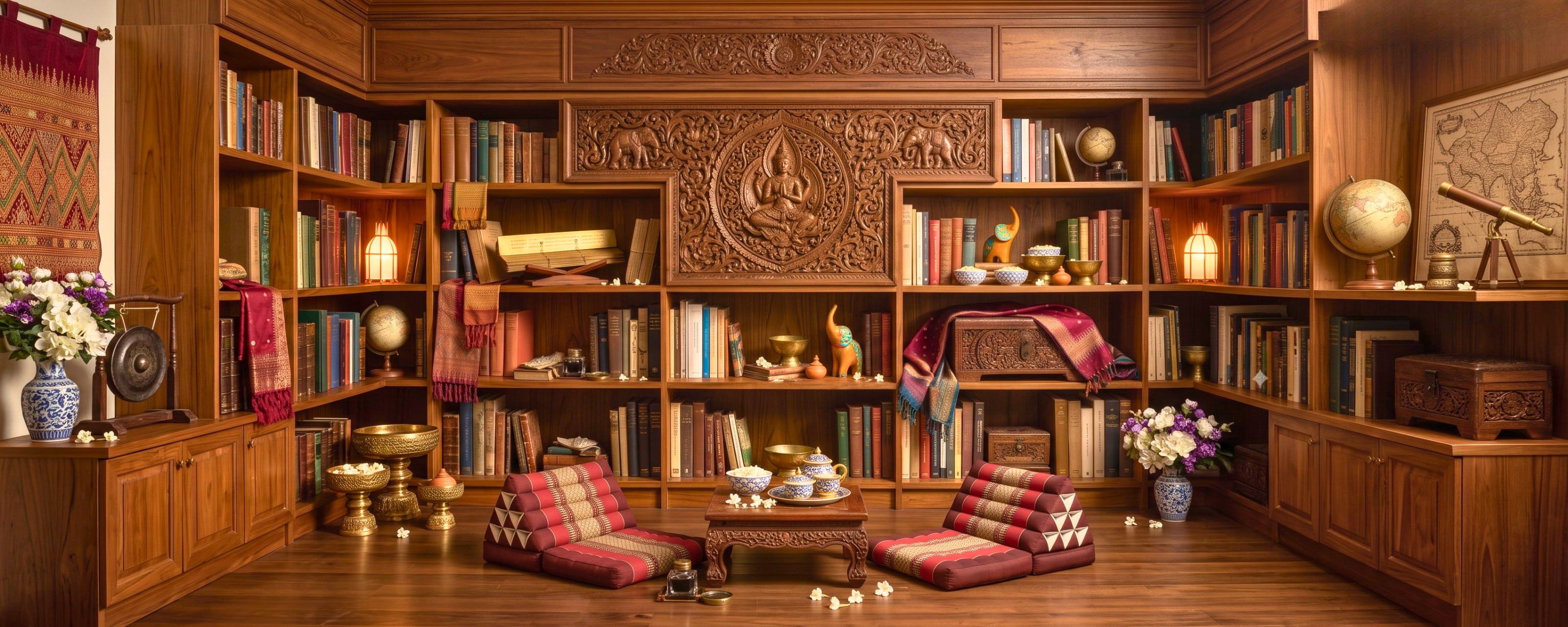 Bookshelf Wealth: Curating a Home with Tactile Wooden Accents