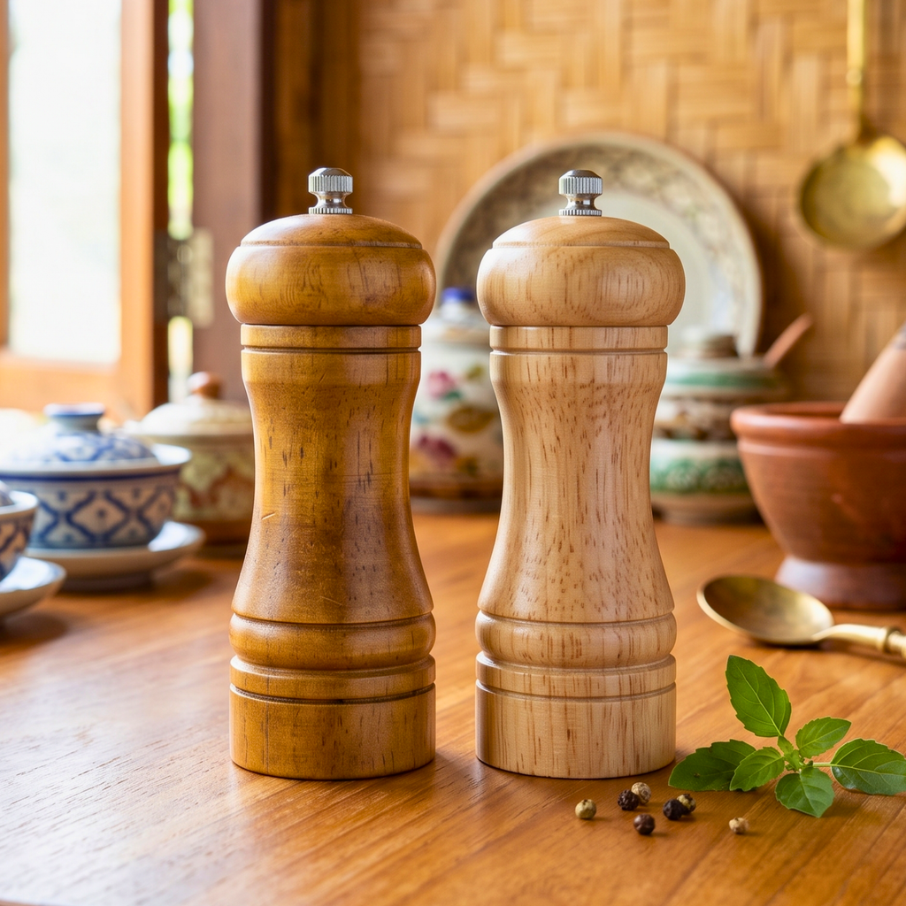Seasoning Shakers, 5 Inch Tabletop Mill Set, Housewarming Gift for Minimalist