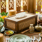 Tissue Box Teak Wood Rustic 11 Inch Rectangular Cover - Siam Wood Artisans