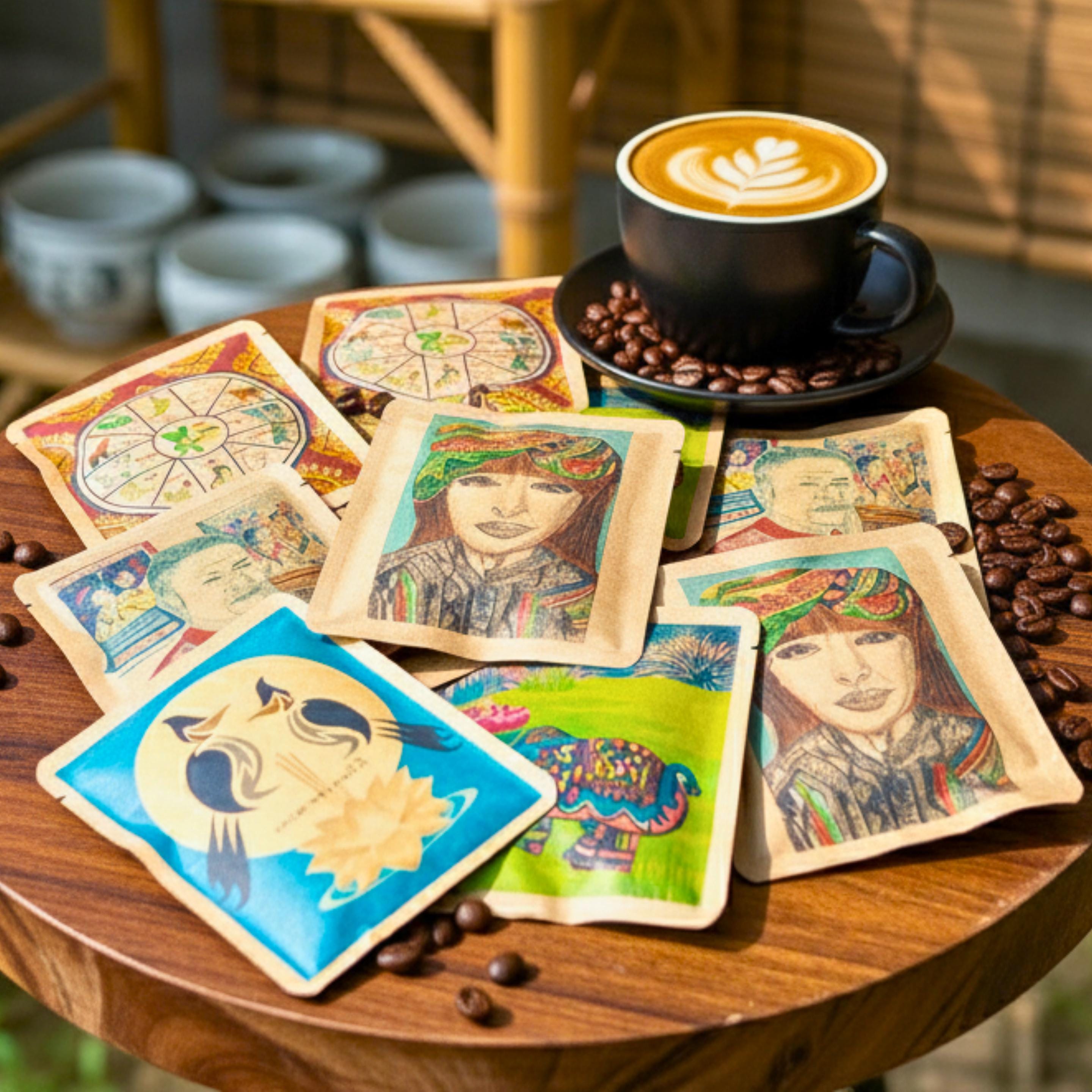 Thai Arabica Drip Coffee Bags Set of 10: Travel & Camping Coffee
