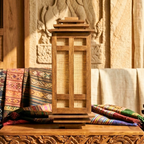Wall Lantern Teak Wood Natural 15.7 Inch Zen Lighting - Siam Wood Artisans