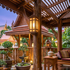 Wall Lantern Teak Wood Natural 15.7 Inch Zen Lighting - Siam Wood Artisans