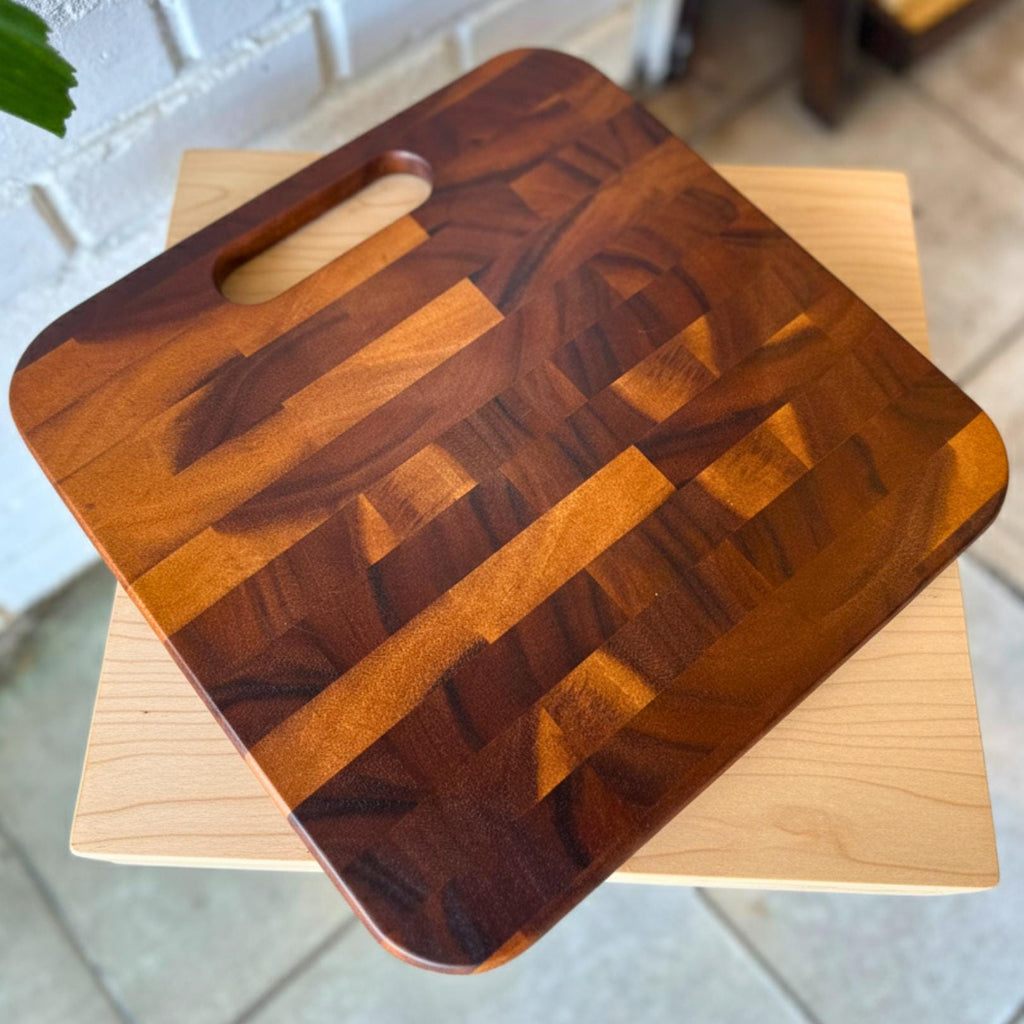 Handcrafted Hardwood Cutting Board: Mosaic Kitchen Butcher & Charcuterie Block