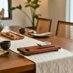 Hardwood Sushi Serving Board: Minimalist Chopstick Set Tableware - Siam Wood Artisans