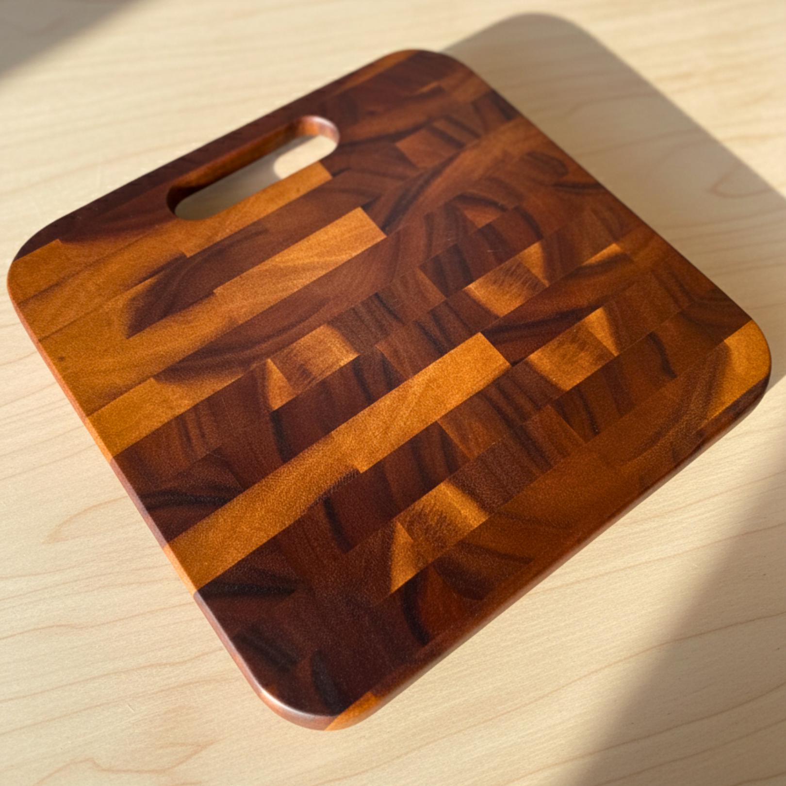 Handcrafted Hardwood Cutting Board: Mosaic Kitchen Butcher & Charcuterie Block