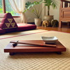 Hardwood Sushi Serving Board: Minimalist Chopstick Set Tableware - Siam Wood Artisans