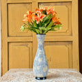 Handmade Thai Lacquer Vase: Elegant Eggshell Inlay, Wooden Flower Vessel