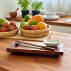 Hardwood Sushi Serving Board: Minimalist Chopstick Set Tableware - Siam Wood Artisans