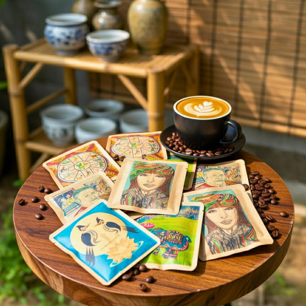Thai Arabica Drip Coffee Bags Set of 10: Travel & Camping Coffee