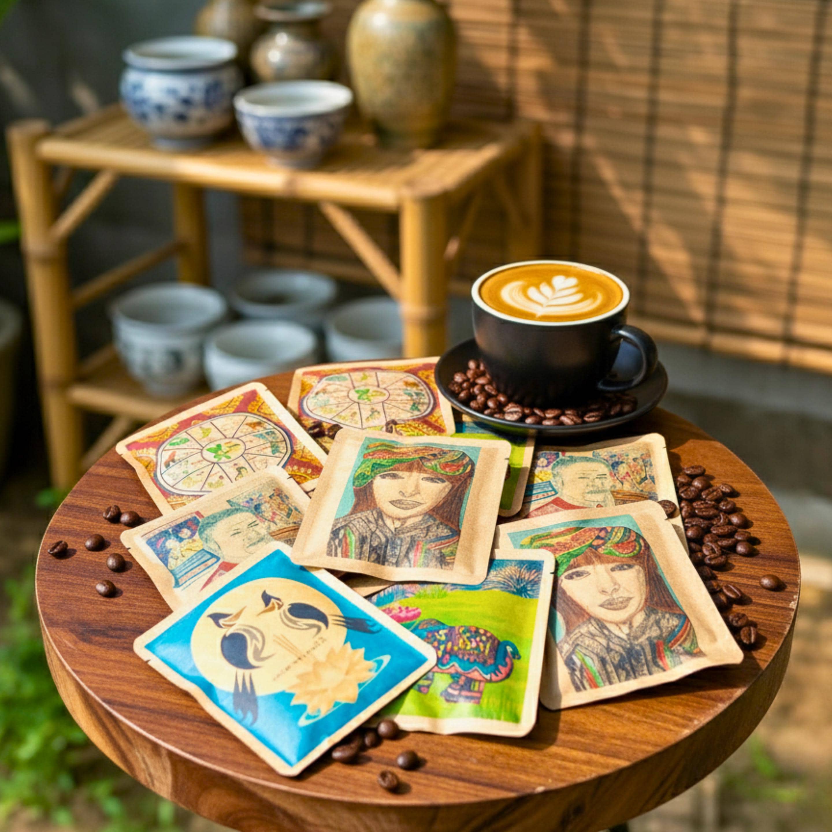 Thai Arabica Drip Coffee Bags Set of 10: Travel & Camping Coffee