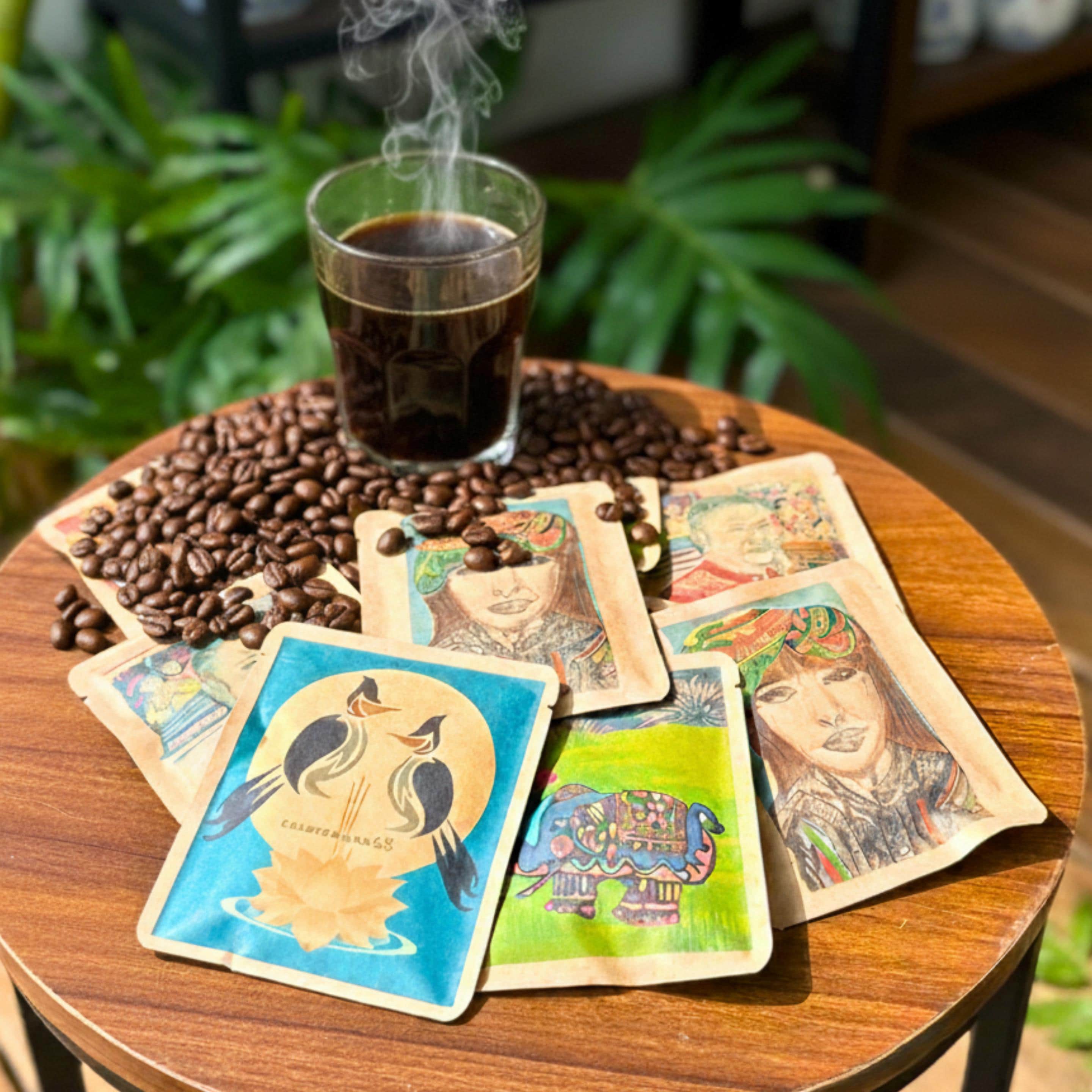 Thai Arabica Drip Coffee Bags Set of 10: Travel & Camping Coffee