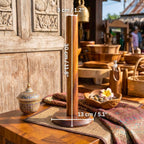 Paper Towel Holder and Soap Dispenser: Handmade Acacia Wood Kitchen & Bath Essentials Set - Siam Wood Artisans