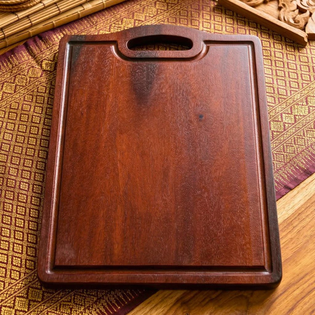Professional Artisan Acacia Wood Cutting Board: Large Heavy-Duty Chopping Block