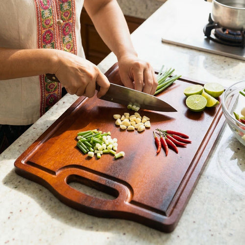 Professional Artisan Acacia Wood Cutting Board: Large Heavy-Duty Chopping Block - Siam Wood Artisans