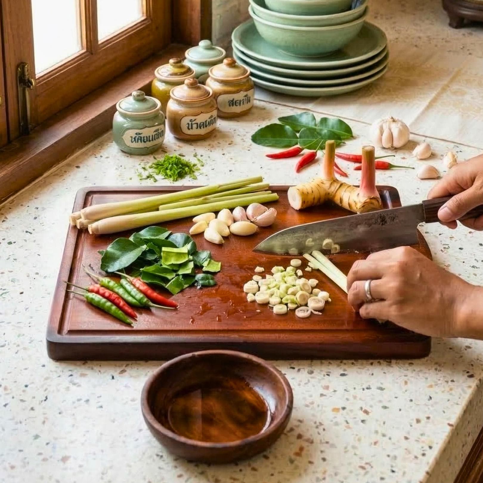 Professional Artisan Acacia Wood Cutting Board: Large Heavy-Duty Chopping Block